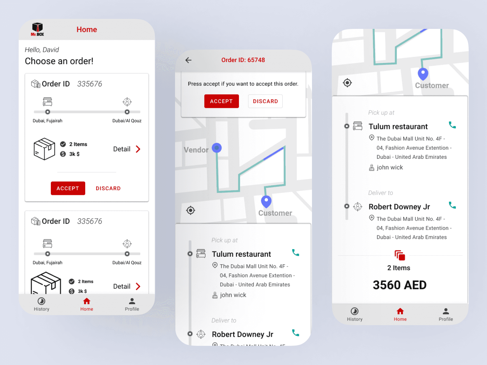Mr. Box mobile design exploration
